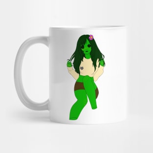 Sitting Cactus Girl Mug